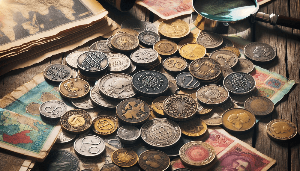 foreign coins and paper currency
