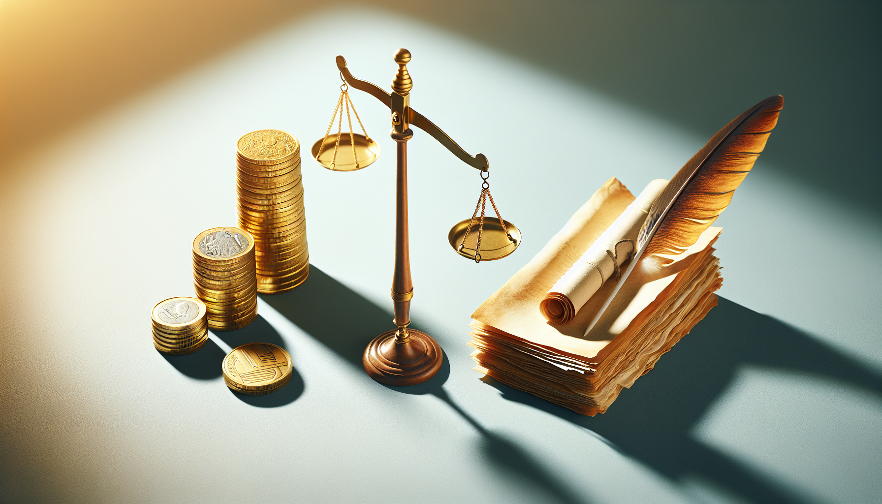 Comparison between stacks of coins and tax documents