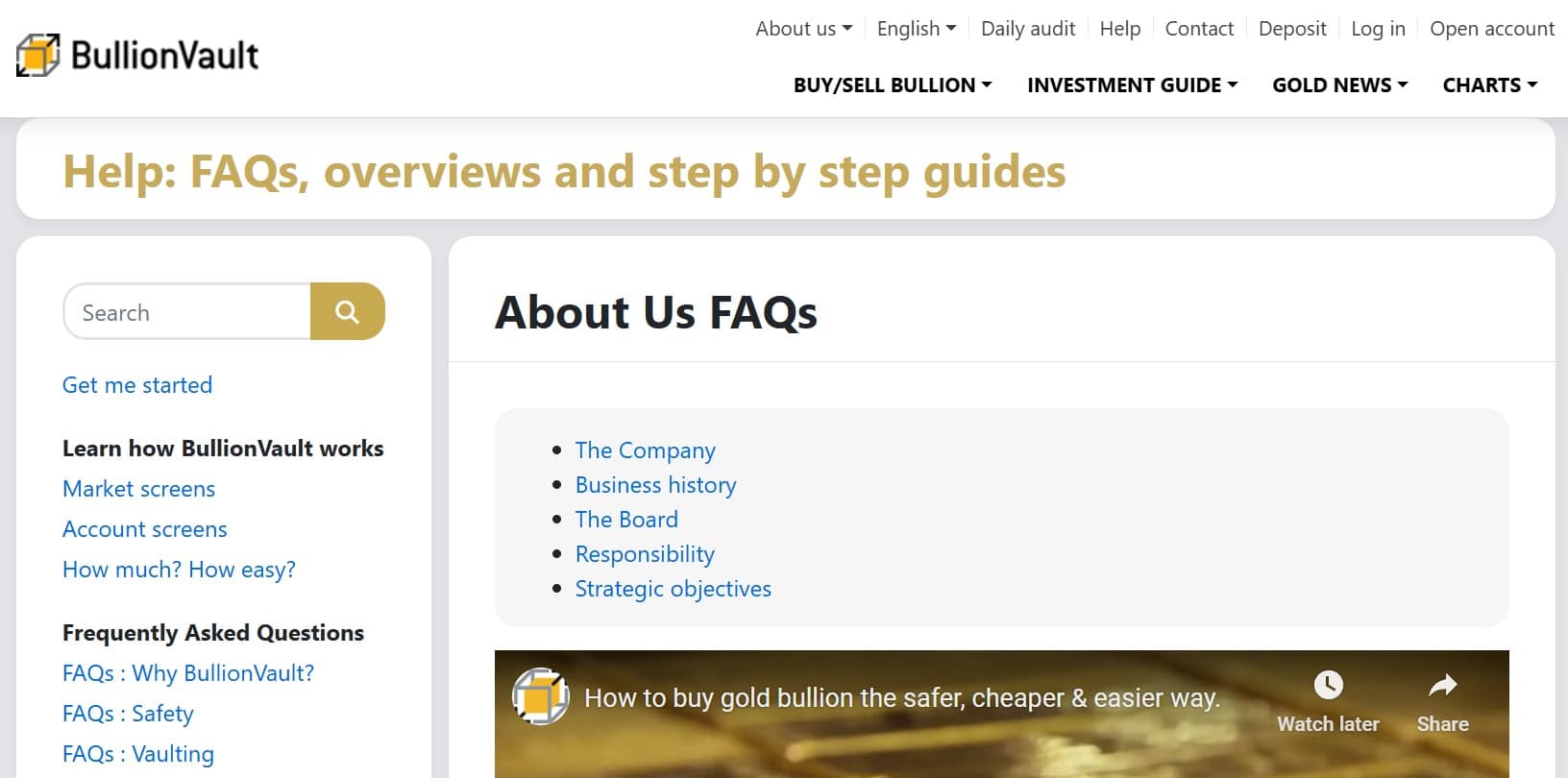 About BullionVault