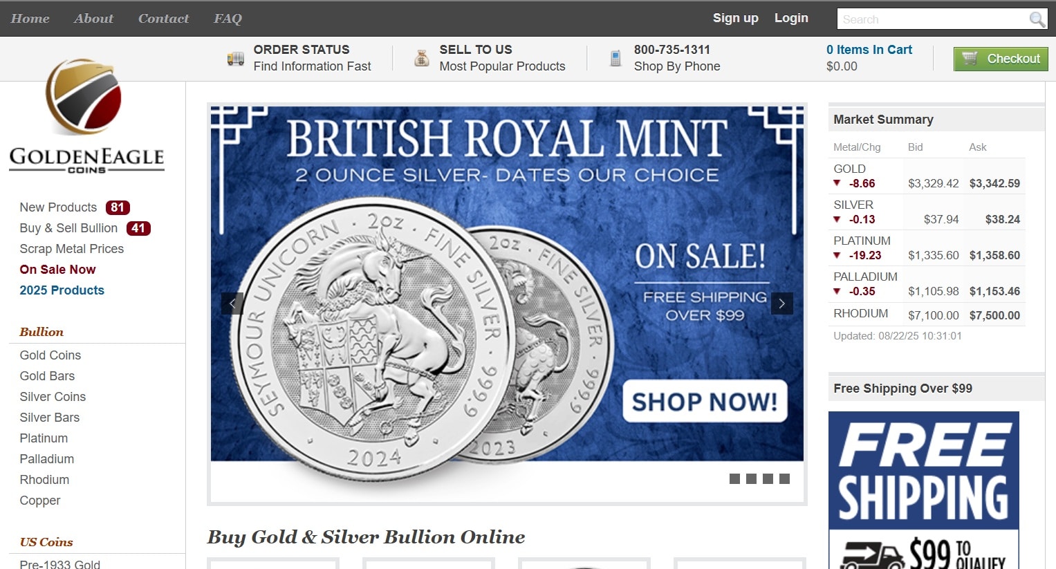 Golden Eagle Coins Review